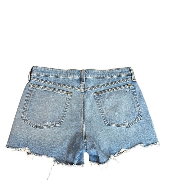 Rag & Bone Dre Denim Shorts in Jones with holes Wash - Picture 2 of 9